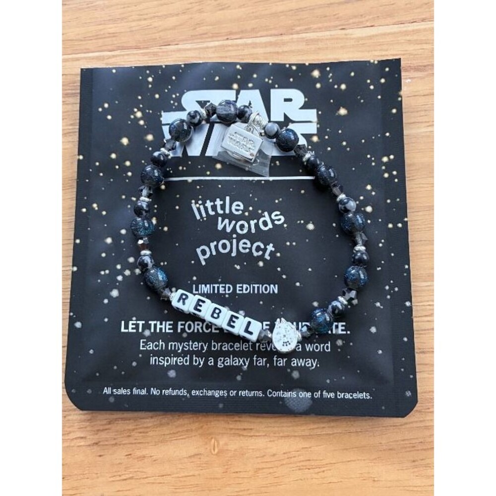 Disney Star Wars Little Words Project REBEL Mystery bracelet Limited Edition!